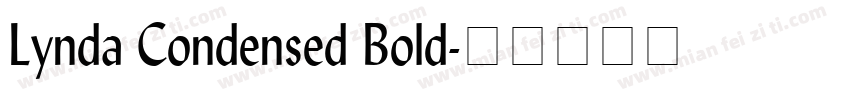 Lynda Condensed Bold字体转换